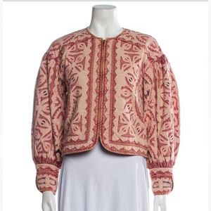 Ulla Johnson pink printed evening jacket